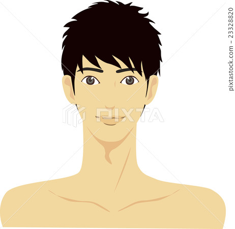 Male shoulder frontal illustration Male shoulder frontal illustration 23328820