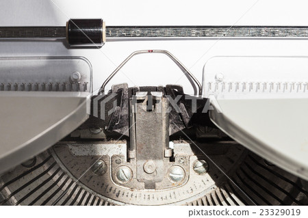 ink ribbon in old typewriter 23329019