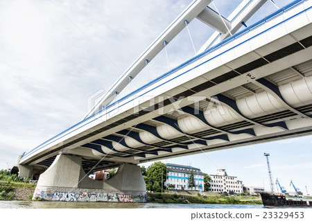 Modern Apollo bridge in Bratislava, Slovakia 23329453