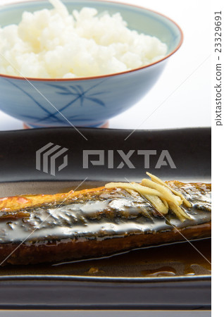 Boiled mackerel 23329691