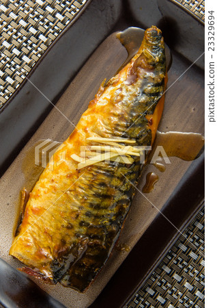 Boiled mackerel 23329694