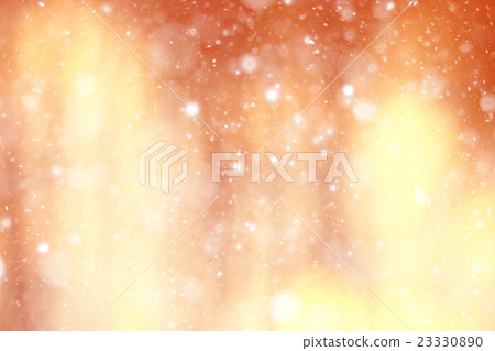 orange bokeh blurred background snowflakes glare 23330890