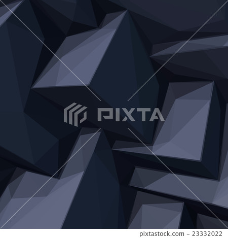Background with abstract black cubes - Stock Illustration [23332022 ...