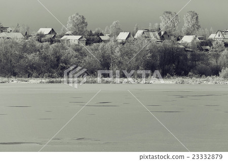 monochrome winter landscape 23332879