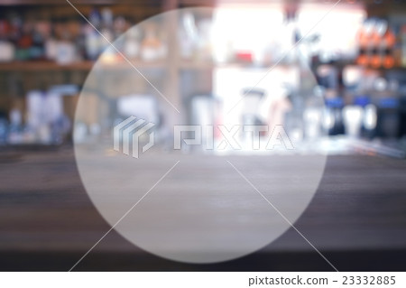 white circle frame for text theme cafe blurred background 23332885