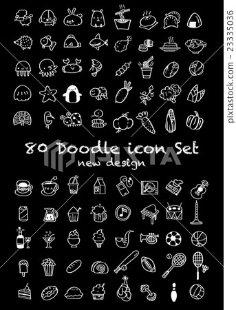 80 Vector new Doodle Icons Universal Set 80 Vector new Doodle Icons Universal Set 23335036