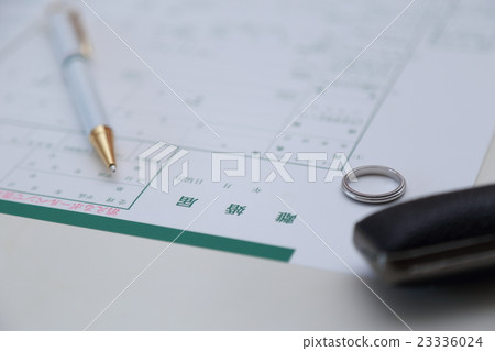 離婚通知(戒指衝擊麻煩告別負面紙質文件悲傷婚姻戒指印章標記郵票標記) 離婚通知(戒指衝擊麻煩告別負面紙質文件悲傷婚姻戒指印章標記郵票標記) 23336024