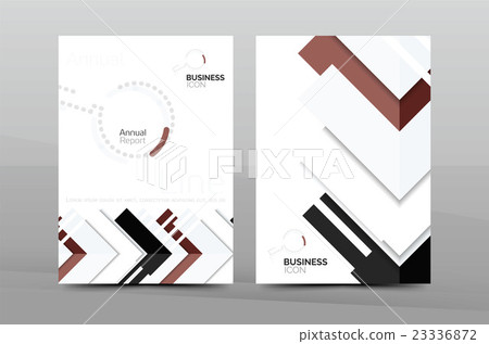 Annual report cover, geometric design 23336872