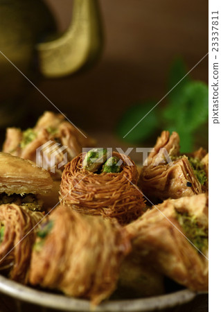 assorted baklava pastries 23337811