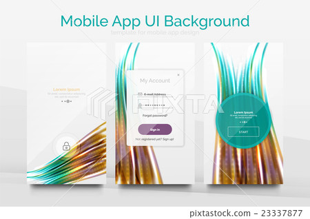Mobile application interface background design - Stock Illustration ...