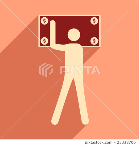 Flat design modern vector illustration icon Stick 23338700