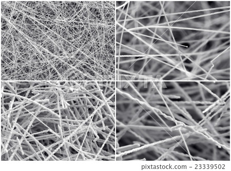 Scientific collage. Crystal in electron microscope Scientific collage. Crystal in electron microscope 23339502