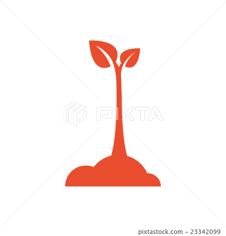 design sapling icon orange design sapling icon orange 23342099