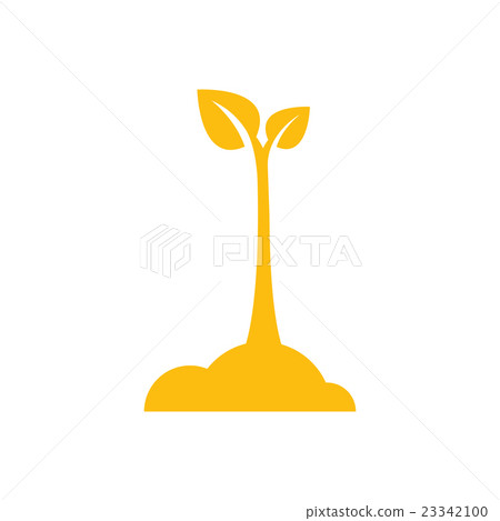 design sapling icon yellow design sapling icon yellow 23342100