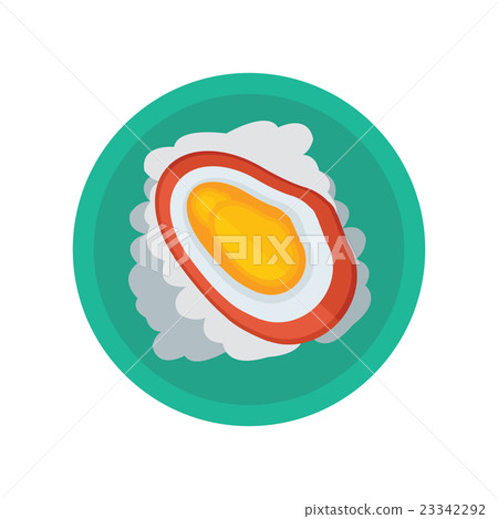 yellow shellfish and salad vector yellow shellfish and salad vector 23342292