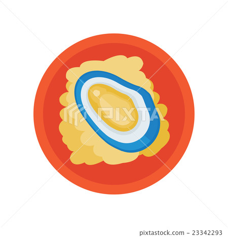 shellfish and salad vector 23342293