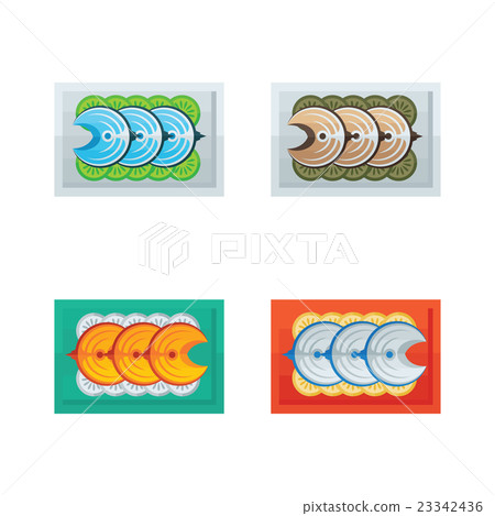 steak fish and salad 23342436