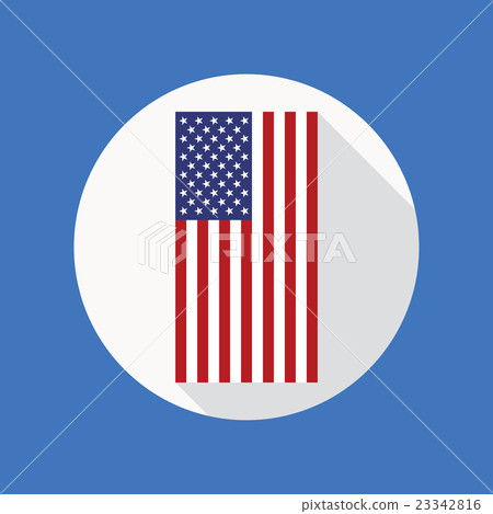 American Flag Vector Flat Icon American Flag Vector Flat Icon 23342816