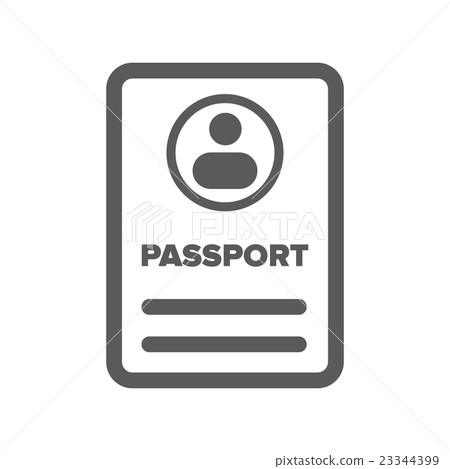 ID passport icon 23344399
