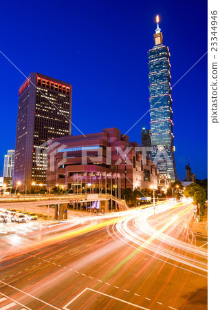 台北101財政局，世界貿易中心夜景 23344946