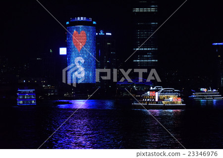 黃浦江夜遊在上海 黃浦江夜遊在上海 23346976