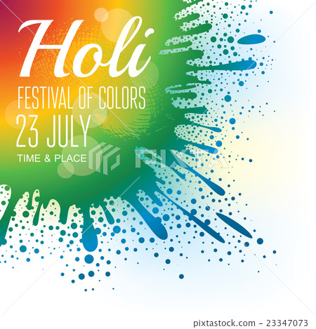 Holi festival poster 23347073