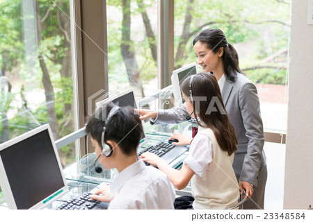 Online study, personal computer training 23348584