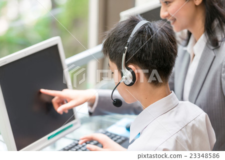 Online study, personal computer training 23348586