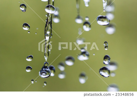 Raindrops on a rope for clothes 23348656