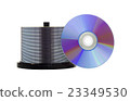 Recordable DVD discs on white Recordable DVD discs on white 23349530
