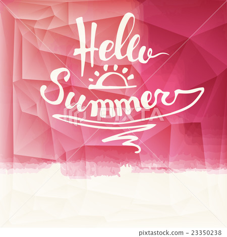 Watercolor watermelons and lettering hello summer Watercolor watermelons and lettering hello summer 23350238