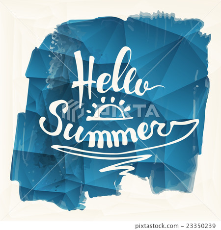Watercolor watermelons and lettering hello summer Watercolor watermelons and lettering hello summer 23350239
