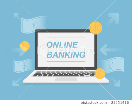 Online Banking. Fintech Concept Illustration. Online Banking. Fintech Concept Illustration. 23351416