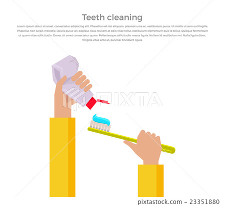 Teeth Cleaning Concept Design Banner Teeth Cleaning Concept Design Banner 23351880