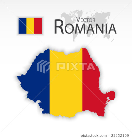 Romania (Republic of Romania) ( flag and map ) 23352109