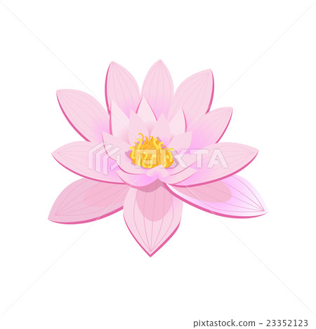 Beauty Flower Design Flat Isolated 23352123