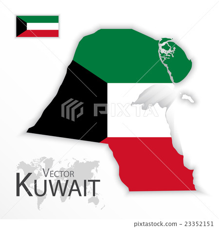 Kuwait ( State of Kuwait ) ( flag and map ) Kuwait ( State of Kuwait ) ( flag and map ) 23352151
