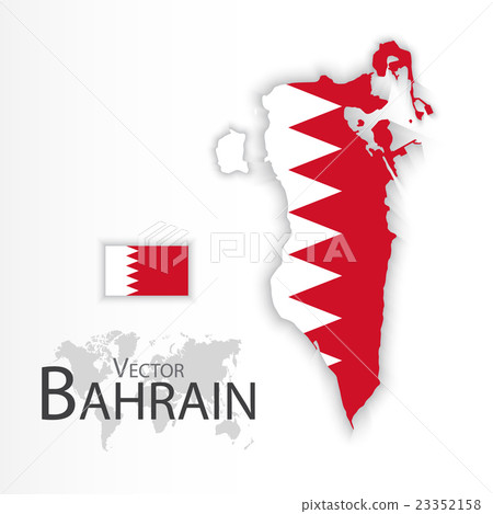 Bahrain ( Kingdom of Bahrain ) ( flag and map ) Bahrain ( Kingdom of Bahrain ) ( flag and map ) 23352158