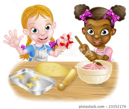 Girls Baking Cakes Girls Baking Cakes 23352174