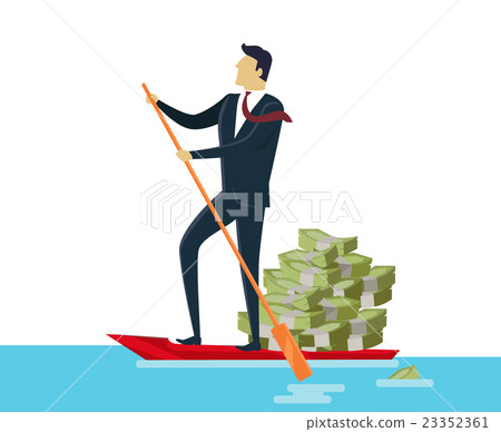 Man and Money in Boat Man and Money in Boat 23352361