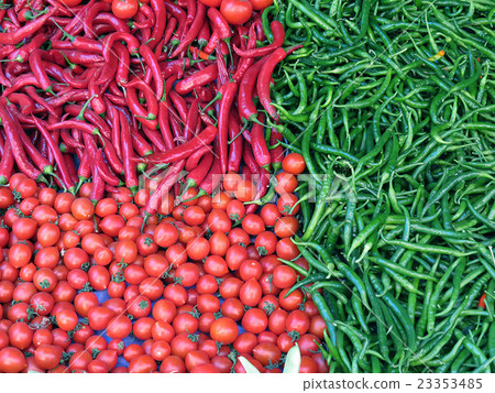 turkish greengrocer tomato and pepper 23353485