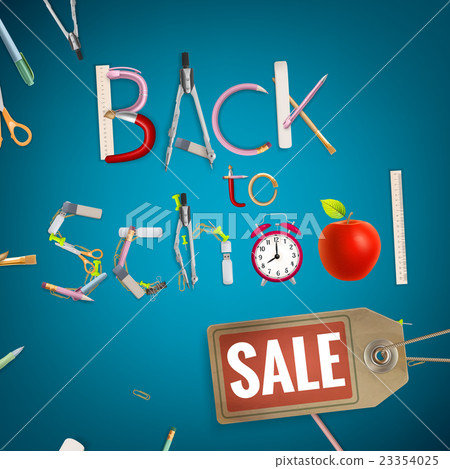 Back to School sale background. EPS 10 23354025