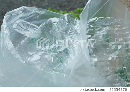 Separation of garbage plastic bottles 23354276