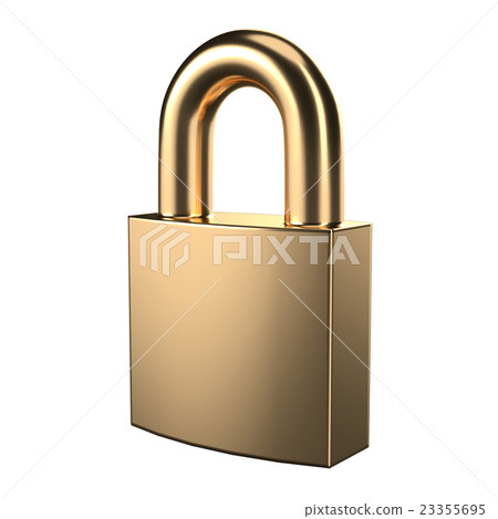 Gold luxury security padlock for security 23355695