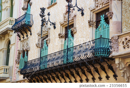 Balcony of Casa Amatller in Barcelona Balcony of Casa Amatller in Barcelona 23356655