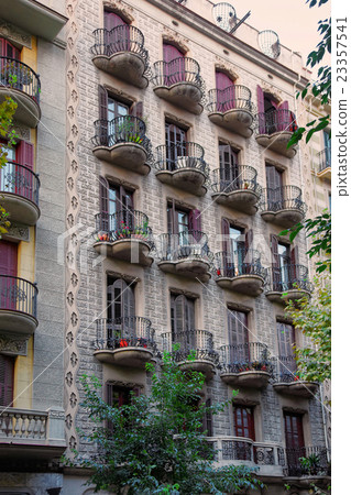 Building in Modernisme style in Barcelona 23357541
