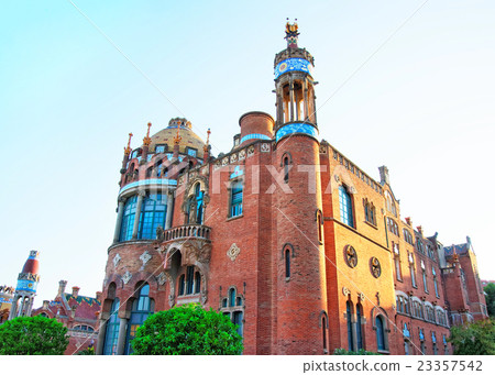 Building of Hospital de Sant Pau in Barcelona 23357542