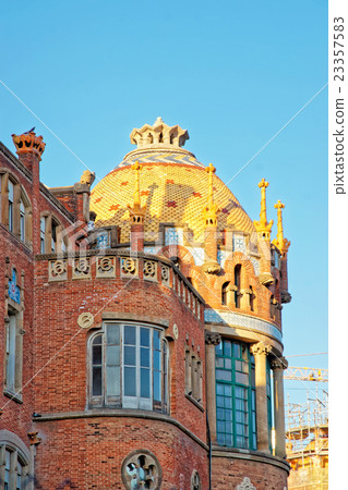 Dome of building of Hospital de Sant Pau Barcelona Dome of building of Hospital de Sant Pau Barcelona 23357583
