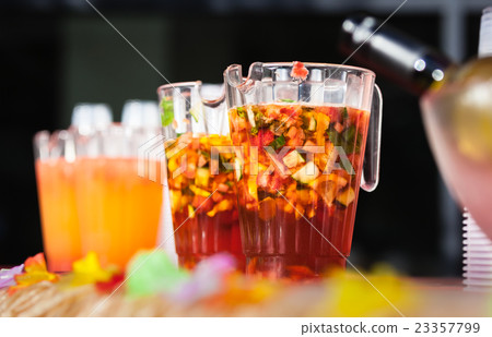 Jugs of alcohol punch Jugs of alcohol punch 23357799