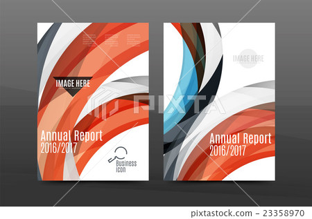 Colorful swirl design annual report cover template Colorful swirl design annual report cover template 23358970